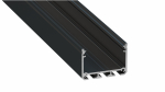 Lumines profile type ILEDO lacquered black, 2 m